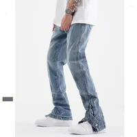 Men's Jeans Blue 2023 Fashion Simple Style Men's Straight Loose Pants Trend Handsome Designer Vintage