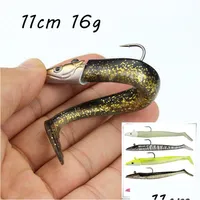 Baits Lures 5 Color Lead Head Single Hook Fishing Hooks 11Cm 16G Soft Pesca Tackle Kl14 Drop Delivery Sports Outdoors Dh5Rc