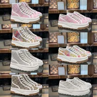 2023 Femmes Screenner Tennis Chaussures causales Designer Stripe Fashion Broidered Black Silvery Rose Femmes Low Top Sneaker Taille 35-41