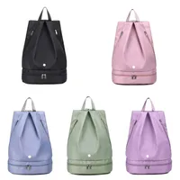 Women Yogo Backpack Bag New Dry And Wet Separate With Shoe Storage Waterproof for LL Fit Gym #A572026
