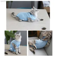 Cat Costumes Kitten Recovery Protection Post-Operative Cat Clothes Pet Suit Vest Surgery Rehabilitation Clothing AA230324