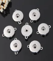 Diy Making Metal Ginger Silver 18mm Snap Button Charms Connectors For Snap Button Jewelry Findings necklace and bracelet Sp2132513480