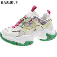 Dress Shoes RASMEUP Daddy Platform Women's Sports Woman Invisible Height Increase Summer Campus Student Sneakers 230324