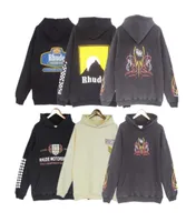 Mens hoodies RHUDE Hooded Men Women Designer Hoodies fashion Letters printing Pullover Winter Sweatshirts5746772