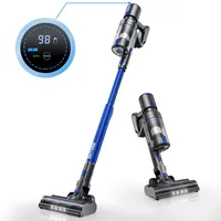 24 Kpa Cordless Vacuum Cleaner - 6 in 1 Lightweight Stick Vacuum with Powerful Suction 250W Brushless Motor, for Pet Hair Carpet Hard Floor, Max 45 Min Runtime, Led Display