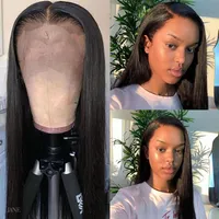 360 Full Lace Wig Human Hair Pre Plucke For Black Women Brazilian Straight Lace Front Human Hair Wigs Hd 360 Lace Frontal Wig Hd198a