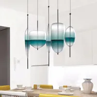 Pendant Lamps Nordic Loft Retro Industrial Wind Glass Chandelier Shop Decorative Light Creative Personality Restaurant Bar