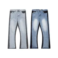 Heren jeans ontwerper jeans slanke denim rechte broek galerijen dept jeans 2023ss high street modemerk spijkerbroeken