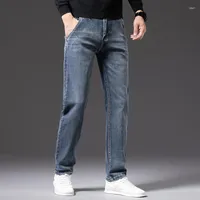 Men's Jeans Men's Summer Trousers Lightweight Regular Anthracite Gray Soft And Breathable Denim