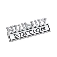 Party Favor Party Decoration 1PC HILLBILLY EDITION Car Sticker For Auto Truck 3D Badge Emblem Decal Auto Accessories 8x3cm
