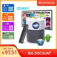 Projectors ZDSSY P40 Beam Projector 1080P Native 4K Supported Video Full HD LED Bluetooth Mini Android Smart Home Theater Projectors Z0323