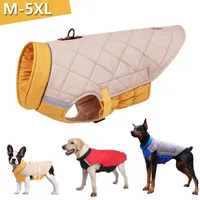 Dog Apparel Winter Dog Clothes Waterproof Dog Vest Jacket For Small Large Dogs Warm Pet Dogs Coat Padded Clothes French Bulldog Outfits 230323