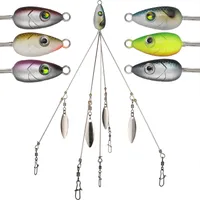 Cheap Luya Bait group attack fishing rotating sequin fake bait 21.5CM-17G Fishhook connector Free shipping