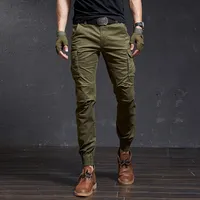 Mens Pants Fashion High Quality Slim Military Camouflage Casual Tactical Cargo Pants Streetwear Harajuku Joggers Men Clothing Trousers 230323