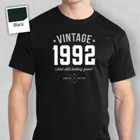 Men's T Shirts 25th Birthday Gift Present Idea For Boys Dad Him Men Shirt 25 Tee 1992 2023 Fashion Mens T-Shirts Kawaii