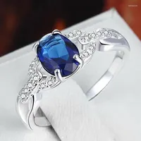 Wedding Rings Milangirl Woman Jewelry Fine Gem Cubic Zironia Stone Party Ring For Bride
