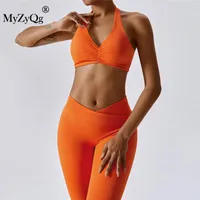 Active Sets MyZyQg Women Yoga Set Female Sexy Quick Dry Running Sportswear Cycling Fitness Pilates Sports Outfit Gym Bra Leggings Pant Suit