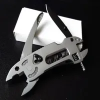 New Outdoor Multi tool crimping Pliers Pocket Knife Screwdriver Set Kit Adjustable Wrench Jaw Spanner Repair Survival MultiTools330n