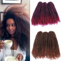 Jumbo Crochet Braids Hair Ombre Afro Kinki Soft Synthetic Marley Braiding Hair Crochet Hair Extension Bulk267m