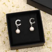 2022 Top quality CHARM drop earring with diamond in two colors plated for women wedding jewelry gift have box stamp PS7269266I