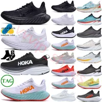 Hoka one black white Running Shoes 8 Clifton Athletic Runner Sneakers Carbon X 2 shadow triple harbor women mens trainers Light weight shock absorption