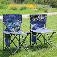 Camp Furniture Luxury Ultralight Folding Chair Outdoor Camping High Load Superhard Portable Beach Hiking Picnic Seat Fishing Tools