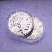 1oz 999 Fine American Silver Buffalo RARE Coin 2015 Brass Plating Silver Coin239S