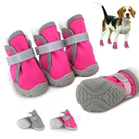 Dog Apparel 4pcsset Waterproof Winter Pet Dog Shoes Thick Warm Antislip Rain Snow Boots Footwear For Small Cats Puppy Dogs Booties Socks 230323