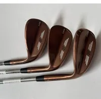 Irons Irons SM9 Wedges Copper Finish Golf Clubs 48505254565860 Degrees Steel Shaft With Head Cover 230114