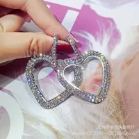 Stud Earrings 2023 Thai Color Needle Rhinestone Circle Crystal From Swarovskis Love Temperament Korean Personality Wedding Jewelry