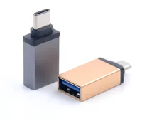 Metal USB 3.1 Type C OTG Adapter Male to USB 3.0 A Female Converter Adapter OTG Function for Macbook Google Chromebook