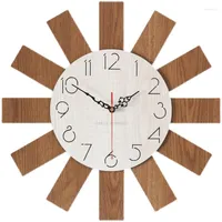 Wall Clocks Large Clock Modern Wood Living Room Creative Silent Watches 3D Home Decor Decoration Gift Ideas