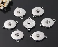 Diy Making Metal Ginger Silver 18mm Snap Button Charms Connectors For Snap Button Jewelry Findings necklace and bracelet Sp2136000113