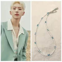 Choker 2023 Korean Kpop Seventeen HOSHI Same Beads Necklace Lovely Chain Accessories For Men Women Gift