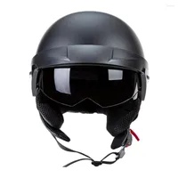 Motorcycle Helmets Scooter Half Helmet Drop Down Retractable Visor Sunshield Durable