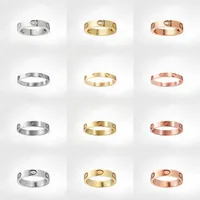 Love Screw Ring mens Band Rings 3 Diamonds 2021 designer luxury jewelry women Titanium steel Alloy Gold-Plated Craft Gold Silver R1993