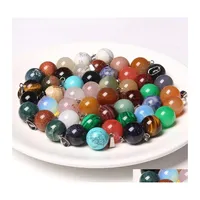 Charms Fashion Natural Stone Crystal Ball Pendants Pendum Column Agates For Jewelry Making Diy Necklace Reiki Healing Drop Delivery Dhdr5