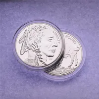 1oz 999 Fine American Silver Buffalo RARE Coin 2015 Brass Plating Silver Coin285d