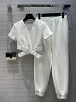 Damen Trailsuits Kurzarmhose Sets Sommersportanzug Bauchknopf sexy Top Pure Cotton Girls Schwester Kleidung SML