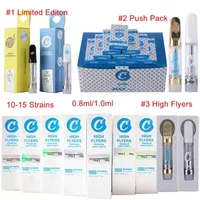 Premium Sauce Atomizers Cookies Carts High Flyers Limited Edition Vape Cartridges Packaging 0.8ml 1ml Cermamic Coil Empty Oil Dab Pen Vaporizer 510 Thread