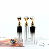 Storage Bottles 2-2.5ml Empty Lip Gloss Tube Bulk With Diamond Gold And Silver Lid Packaging Box Cosmetic Container