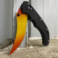 csgo flip knife Fade Red Tip pocket folding knifes chef cook kitchen hunting outdoor knifess camping Survival Tactical knife cs go game player Counter Strike knives