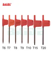 T6 T7 T8 T9 T10 T15 T20 Torx Screwdriver Spanner Key Small Red Flag Screw Drivers Tools 200pcslot2957902
