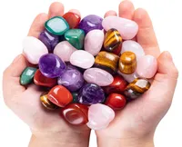 Pendant Necklaces 3lb Natural Bk Assorted Tumbled Polished Stones Healing Crystal Set Chakra Quartz Kit Real Meditation Gifts For 4614220