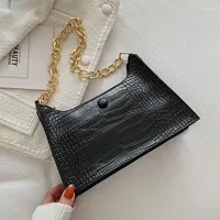 Evening Bags Fashion Trend Square Handbags For Women High Quality Soft Leather Single-Shoulder Bag Chain Solid Color Female Crossbody