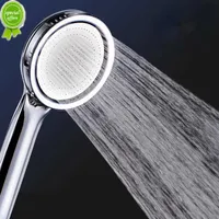 New High Pressure Water Saving Rainfall Shower Head Bathroom Accessories Abs Chrome Holder Showerhead Bathroom Accessories