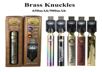 Brass Knuckles Vape Battery 650mAh 900mAh Preheat Variable Voltage Vape Pens Batteries With USB Charger Preheating 510 Thread Batt5825642