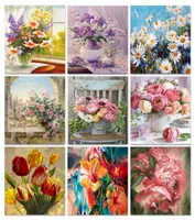 Paintings Gatyztory Painting By Number Flower In Vase Oil Numbers Paint On Canvas Diy Picture Hand Painted Home DecorationPainting5972630