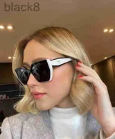Sunglasses Designer Square sunglasses for women with advanced UV protection and matching myopia IV5E