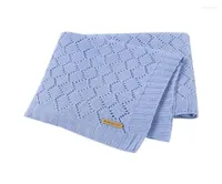 Blankets Swaddling Baby Blanket Super Soft Knitted Born Stroller Bed Sleeping Cover Toddler Infant Bedding Muslin Swaddle Wrappe1687290